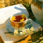 tea with yellow blossoms